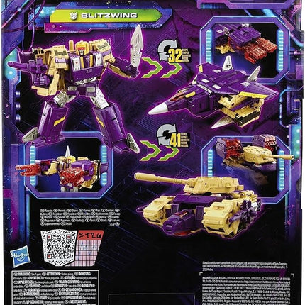 Transformers Toys Generations Legacy Series Leader Blitzwing Triple Changer Action Figure - Kids Ages 8 and Up, 7-inch