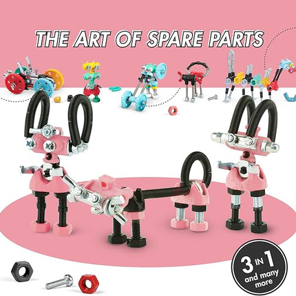 The Off Bits JoyBit Build Your Own Robot Toy Construction Set, Educational Easter Gift Ideas STEM Activities Learning Kit, Creative Build and Play Model Kit Steam Toys for 6 7 8 9 10+ Year Old