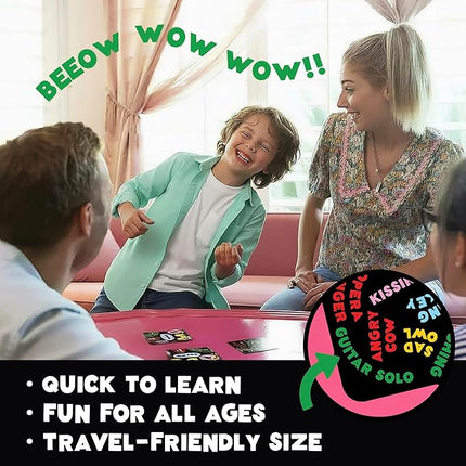 UPROAR! Family Sound-Matching Card Game – Hilarious Fast Game for Kids 7+, Parents & Teens | Easy to Learn, 2–6 Players, 10–20 Min | Travel-Size | Great for Family Game Night & Stocking Stuffers