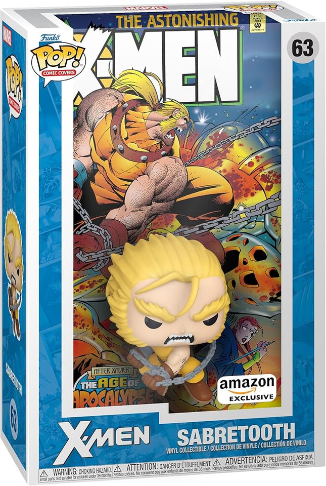 Funko Pop Comic Cover: Marvel - Age of Apocalypse Sabretooth, Amazon Exclusive - Collectable Vinyl Figure - Gift Idea - Official Merchandise - Toys for Kids & Adults
