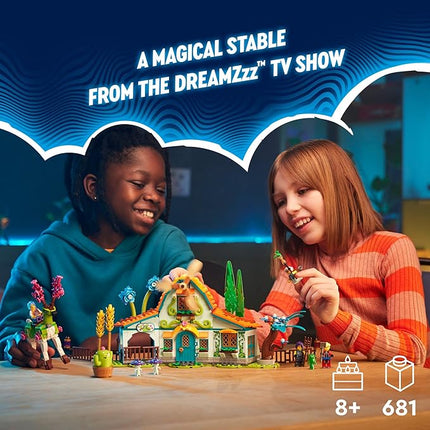 LEGO DREAMZzz Stable of Dream Creatures 71459 Fantasy Animal Toy Set for Kids, 2 Building Options to Create Mythical Flying Pegasus or Forest Guardian, Unique Gift for 8+ Year Olds