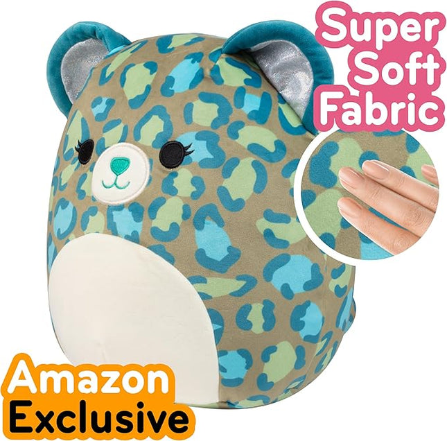 Squishmallows Original 12-Inch Enos The Green Leopard - Official Jazwares Plush - Collectible Soft & Squishy Leopard Stuffed Animal Toy - Add to Your Squad - Gift for Kids, Girls & Boys