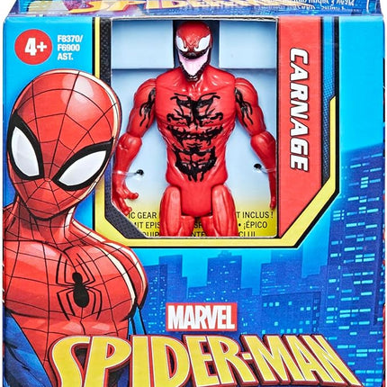 Marvel Spider-Man Epic Hero Series Carnage Action Figure, 4-Inch, With Accessory, Gifts for Kids, Ages 4+