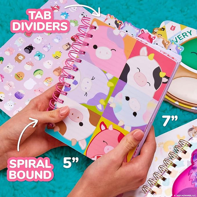 Squishmallows Original Tab Journal, 5 Tabs, Spiral Bound, Journals for Teens, Birthday Gift, Journaling Kit, Journal Set, Kids Journal, Stationery Set for Girls, Sketch Journal, Diary
