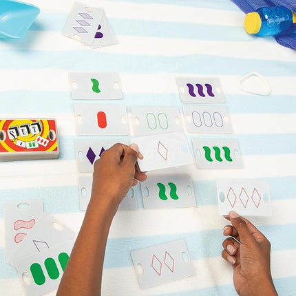 PlayMonster Set Card Games for Kids - Matching Game, Pool, Summer Toys, Pool, Travel Games, Memory, Learning Game, Multi-Player, Ages 6+