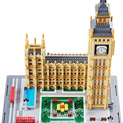 Real Architecture London Elizabeth Tower Big Ben Micro Building Blocks Set for Adults 6473 PCS - World Famous Architectural Model Gifts for Teens Kids Age of 14+