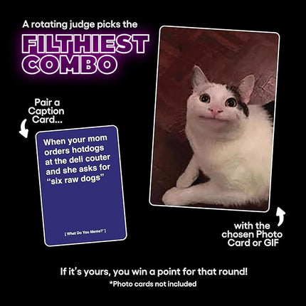 WHAT DO YOU MEME? After Hours by Relatable, The Explicit Expansion Pack for Game Night, Board Games, Adult Games, and Party Games, Includes 150 Caption Cards to Play with Full-Sized Game
