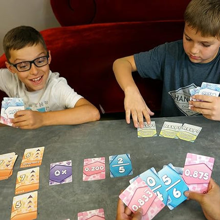Math Rush 3: Fractions, Decimals & Percentages - A Cooperative Time-Based Math Flash Card Game for Kids, Students, and Families | Fun & Engaging STEM Game for Math Class or Family Game Night