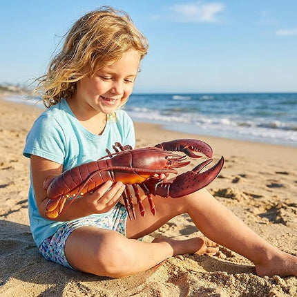 Gemini&Genius Marine Animal Toys, Giant Lobster Action Figure, Soft Plastic Lobster Toys, Wildlife Toys, Great Boys Girls Toys, Good Birthday Gift for Kids