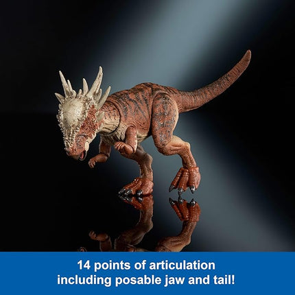 Mattel Jurassic World Hammond Collection Dinosaur Action Figure Toy, Stygimoloch, Premium Movie Design Glass Eyes & 14 Points Articulation
