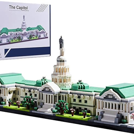 Gift Architecture Capitol Building Model Set - 3630pcs | Micro Blocks | Detailed Designs | Display-Worthy | Great Gift for Adults & Kids