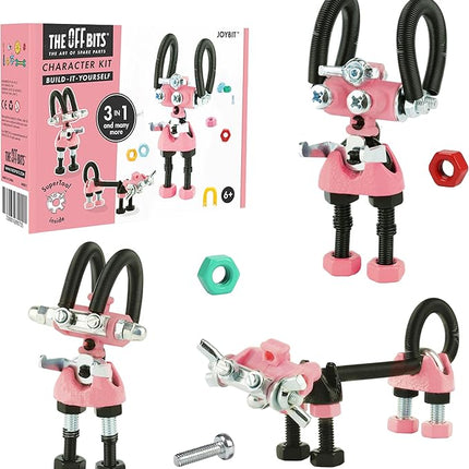 The Off Bits JoyBit Build Your Own Robot Toy Construction Set, Educational Easter Gift Ideas STEM Activities Learning Kit, Creative Build and Play Model Kit Steam Toys for 6 7 8 9 10+ Year Old