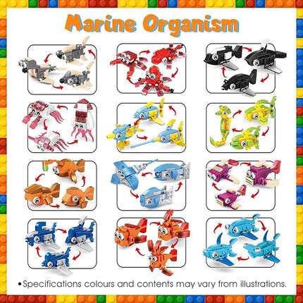 Building Blocks Party Favors with Animal Building Blocks for Kids Birthday Party Supplies