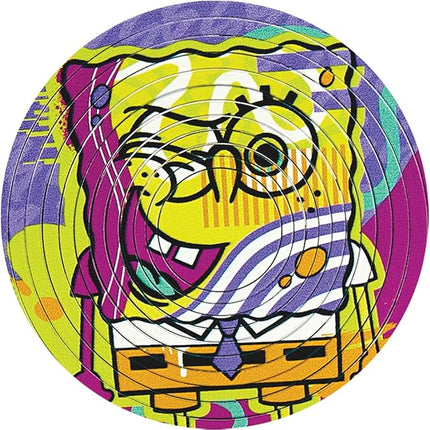 Spin Flip Puzzle: Spongebob & Patrick, 12 Rings, 3D Puzzle, Challenging, Fun, Interactive Brain Teaser for Kids and Adults, Stimulates Creativity