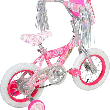 Dynacraft Barbie 12-18 Inch Girls BMX Bike for Age 3-9 Years - Fun and Stylish Design, Sturdy and Durable, Perfect for Kids Learning to Ride, Easy to Assemble, Ideal for Young Riders