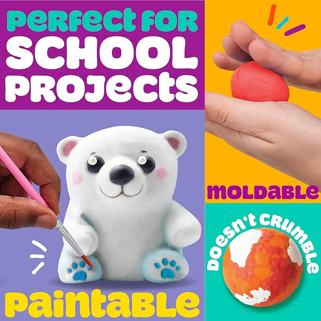 Play-Doh Air Dry Clay, 5 oz. Red Clay Bag, Arts & Crafts, Art Supplies, Arts and Crafts for Adults and Kids, Craft Supplies, Clay Tools and Kit, Modeling Clay for Kids, Air Dry Clay Kit