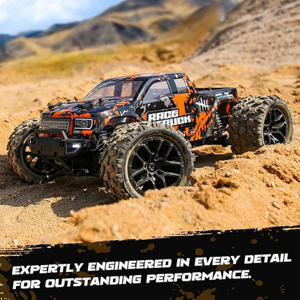 HAIBOXING 1:18 Scale RC Monster Truck 18859 36km/h Speed 4X4 Off Road Remote Control Truck,Waterproof Electric Powered RC Cars All Terrain Toys Vehicles with 2 Batteries,Xmas Gifts for Kid and Adults
