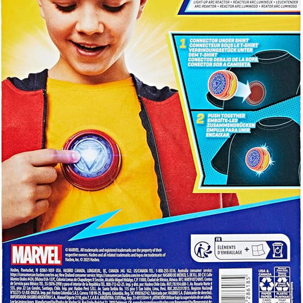 Marvel Avengers Iron Man Light-Up Arc Reactor Electronic Roleplay Toy, Super Hero Toys for Kids Ages 5 and Up