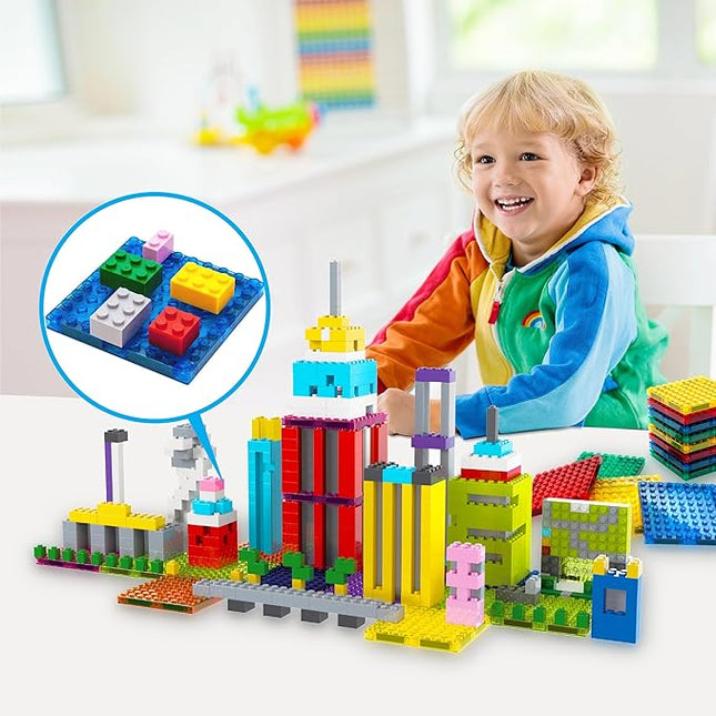 PicassoTiles Magnetic Building Blocks Brick Tiles STEM Creative Magnet Tiles Add Ons Set Construction Toy Socket Spikes Accessory Toys Educational Imaginative Learning Kit Stacking Set Toddlers Colors