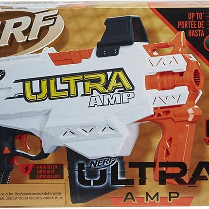 Nerf Ultra Amp Motorized Blaster, 6-Dart Clip, 6 Ultra Darts, Compatible Only Ultra Darts