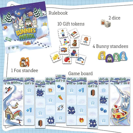 The Bunnies Patrol | Family Board Game | Board Game for Adults and Family | Adventure Board Game | Ages 5+ | for 2 to 4 Players | Average Playtime 20 Minutes