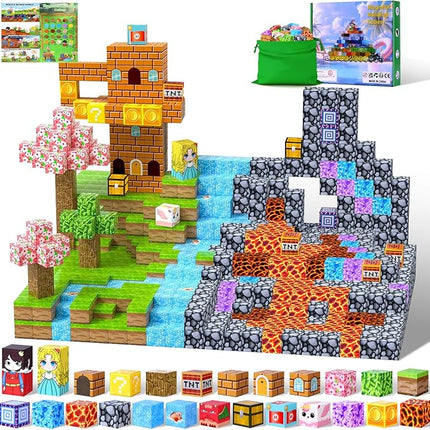 Magnetic Building Blocks STEM Toys for Kids Ages 3-15, 108 PCS Magnetic Toys Set with Storage Bag, Educational Construction Stacking Toys for Toddlers, for Boys and Girls