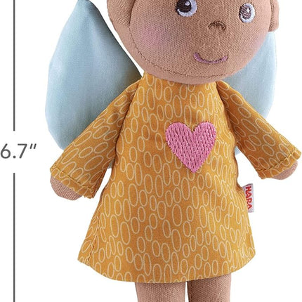 HABA Guardian Angel Mini Doll Nora - Soft Plush Baby Doll Toy for Toddlers 1-3, Ideal Gift for 2 Year Old Girls & Up