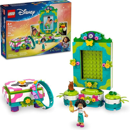 LEGO Disney Encanto Mirabel’s Photo Frame and Jewelry Box, Buildable Disney Toy for Kids with Play Bracelet and Mirabel Madrigal Mini-Doll, Jewelry Box Gift for Girls and Boys Ages 6 and Up, 43239