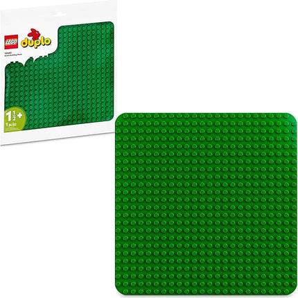 LEGO DUPLO Green Building Plate - 24x24 Stud Foundation for Toddlers to Build, Play, & Display Their Brick Creations - Baseplate Construction Toy for Kids - 10980