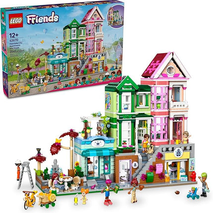 LEGO Friends Heartlake City Apartments and Stores Dollhouse - Toy Building Set for Kids, Girls and Boys, Ages 12+ - Gift Ideas for Birthday - with 7 Minidolls, a Micro-Doll, and More - 42670