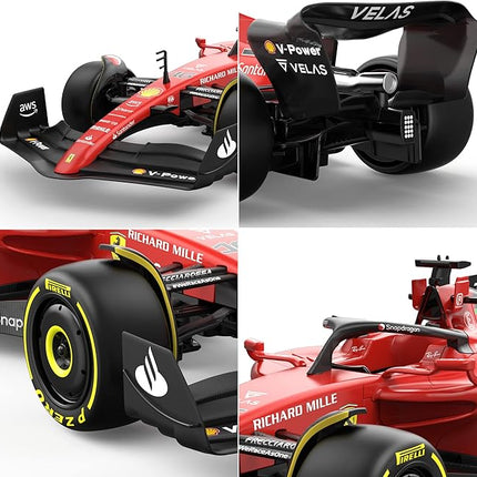 Voltz Toys Authentic Licensed 1:12 Ferrari F1 75 Remote Control Car - F1 Collection RC car Series for Kids and Adults - 2.4GHz RC Car for Gift (1:12 Ferrari F1 75)