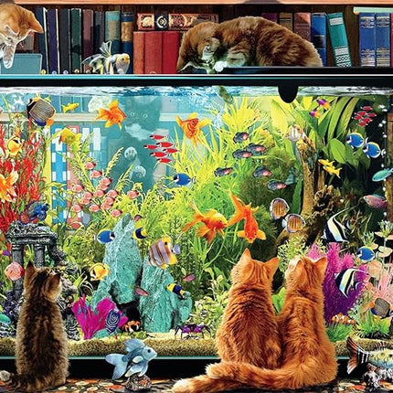 Buffalo Games - Garry Walton - Kitten Distraction - 750 Piece Jigsaw Puzzle for Adults Challenging Puzzle Perfect for Game Nights - Finished Size is 24.00 x 18.00