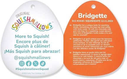 Squishmallows Original 12-Inch Bridgette Grey and Black Cow Bat - Official Jazwares Plush (Medium-Sized)