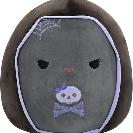 Squishmallows Original 16-Inch Julianne Grey and Purple Coffin - Official Jazwares Plush (Large)