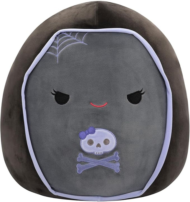 Squishmallows Original 16-Inch Julianne Grey and Purple Coffin - Official Jazwares Plush (Large)