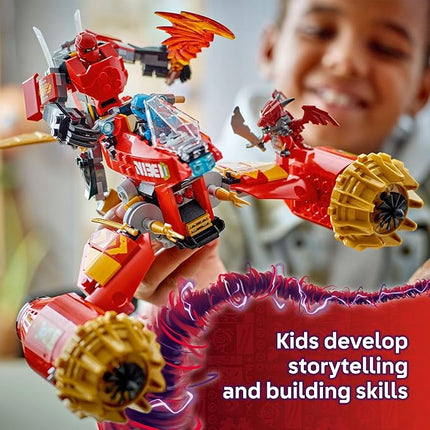 LEGO NINJAGO Kai's Mech Storm Rider Action Figure - Pretend Play Building Toy for Boys and Girls, Ages 7+ - Ninja Toy for Kids with 3 Minifigures - Gift Idea for Birthdays - 71830