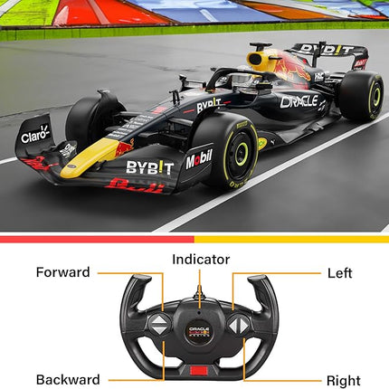 Voltz Toys Authentic Licensed 1:12 F1 RedBull Rb18 Car Remote Control Car - F1 Collection RC car Series for Kids and Adults - 2.4GHz RC Car for Gift (1:12 RedBull Rb18(NO.1))