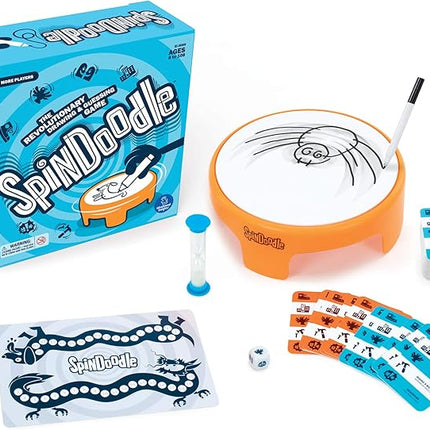 Educational Insights Spindoodle - Fun Board Games for Adults, Teens and Kids, Party Games for Family Game Night, Funny Quick Drawing Game, Guess The Sketch, Groups of 4 Ages 8+