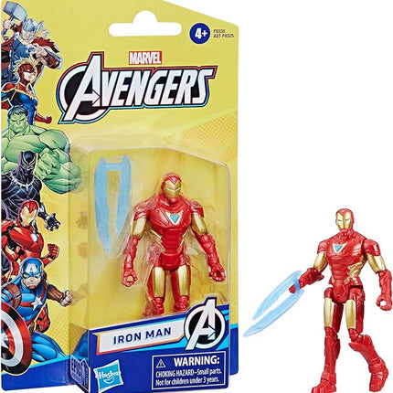Marvel Epic Hero Series Iron Man Action Figure, 4-Inch, Avengers Super Hero Toys, Birthday Gifts for Kids, Ages 4+