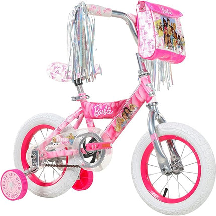 Dynacraft Barbie 12-18 Inch Girls BMX Bike for Age 3-9 Years - Fun and Stylish Design, Sturdy and Durable, Perfect for Kids Learning to Ride, Easy to Assemble, Ideal for Young Riders