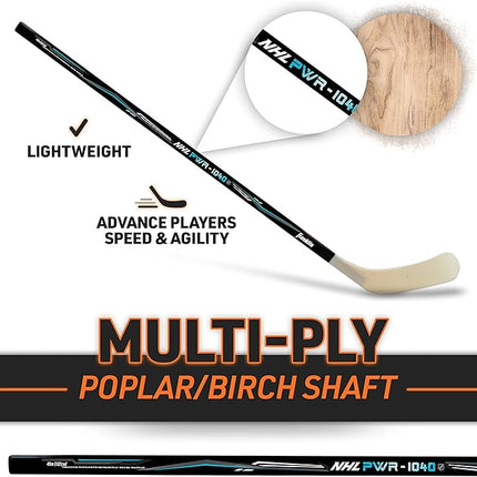 Franklin Sports NHL Kids Street Hockey Sticks - Youth, Junior + Senior Sticks - Right + Left Handed - 40", 48" + 56"