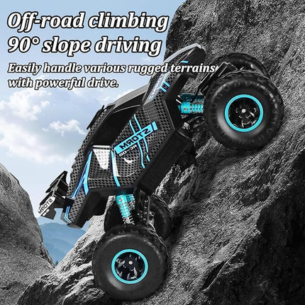 Remote Control Truck, 28cm Remote Control Car Off-Road for Boy with Spray & Light for Kids Age 4-7 8-12, 2.4Ghz All Terrain Electric RC Car Toy Gifts for Kids