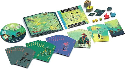 Sail Board Game - Co-op Trick Taking Game - 2 Players - 20 Minute Play Time (Sail Base Game)