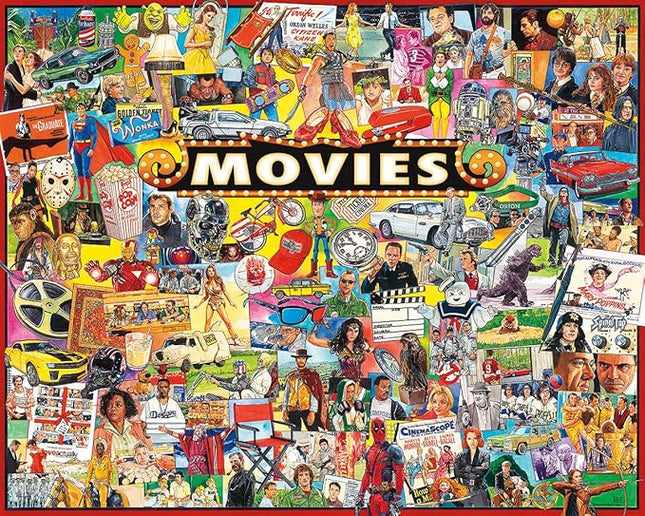 White Mountain Puzzles The Movies - 1000 Piece Jigsaw Puzzle