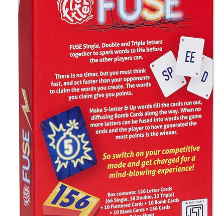 Card Game - Fletter Fuse, Fast-paced Word Game for All Ages, Fun for Family Game Night, Vocabulary Building, Gifts for Kids Ages 8, 9, & 10 Years