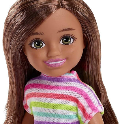 Barbie Chelsea Can Be Doll & Playset, Brunette Fashion Designer Small Doll with Removable Outfit & 8 Career Accessories
