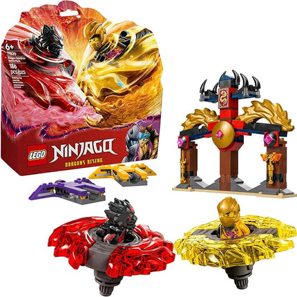 LEGO NINJAGO Dragon Spinjitzu Battle Pack - Spinning Blade Building Toy for Kids, Boys and Girls, Ages 6+ - with 2 Minifigures - Gift Idea for Birthdays - 71826