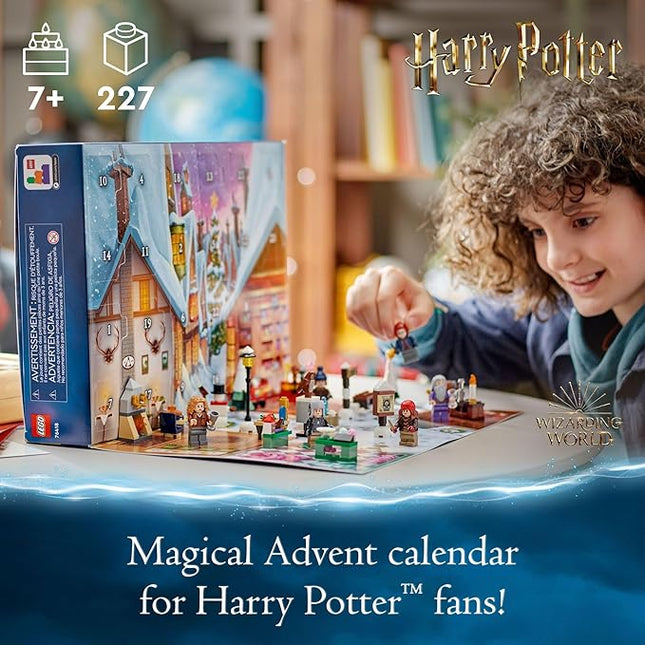 Lego Harry Potter 2023 Advent Calendar 76418 Christmas Countdown Playset with Daily Suprises, Discover New Experiences with This Featuring 18 Hogsmeade Village Mini Builds & 6 Minifigures