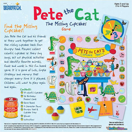 Briarpatch Pete the Cat The Missing Cupcakes Game, Fans of Pete the Cat Books, Ages 3+