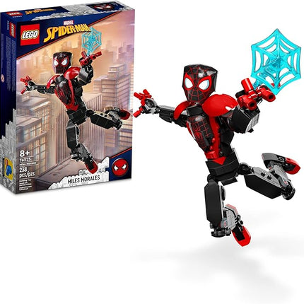 LEGO Marvel Miles Morales Figure Set, 76225 Fully Articulated Spider-Man Action Toy, Super Hero Movie Collectible, Birthday Gift Idea for Kids